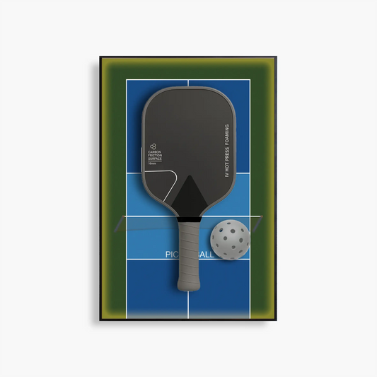 Lighting Pickleball Paddle Display Frame – Court-Inspired Sports Wall Art