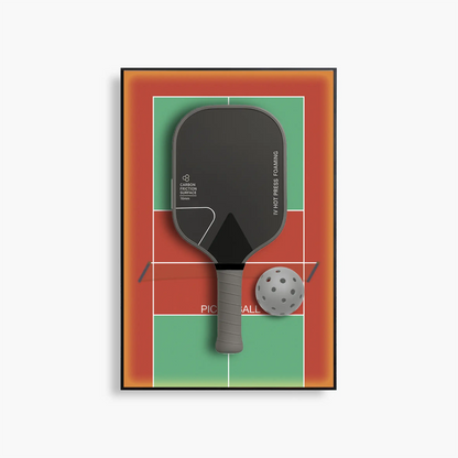 Lighting Pickleball Paddle Display Frame – Court-Inspired Sports Wall Art