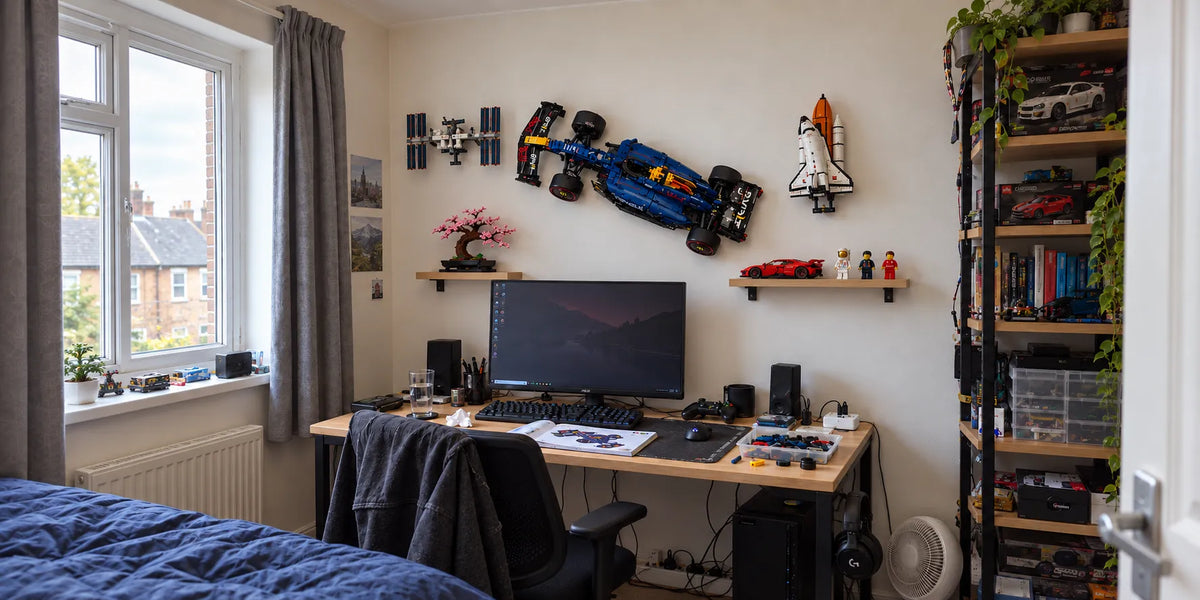 Acrylic Wall Mount for LEGO Technic 42206 Red Bull Racing RB20 F1 Car