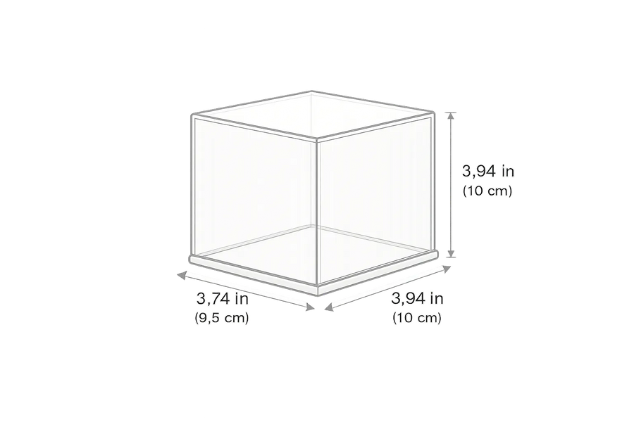 Acrylic tennis ball display case dimensions