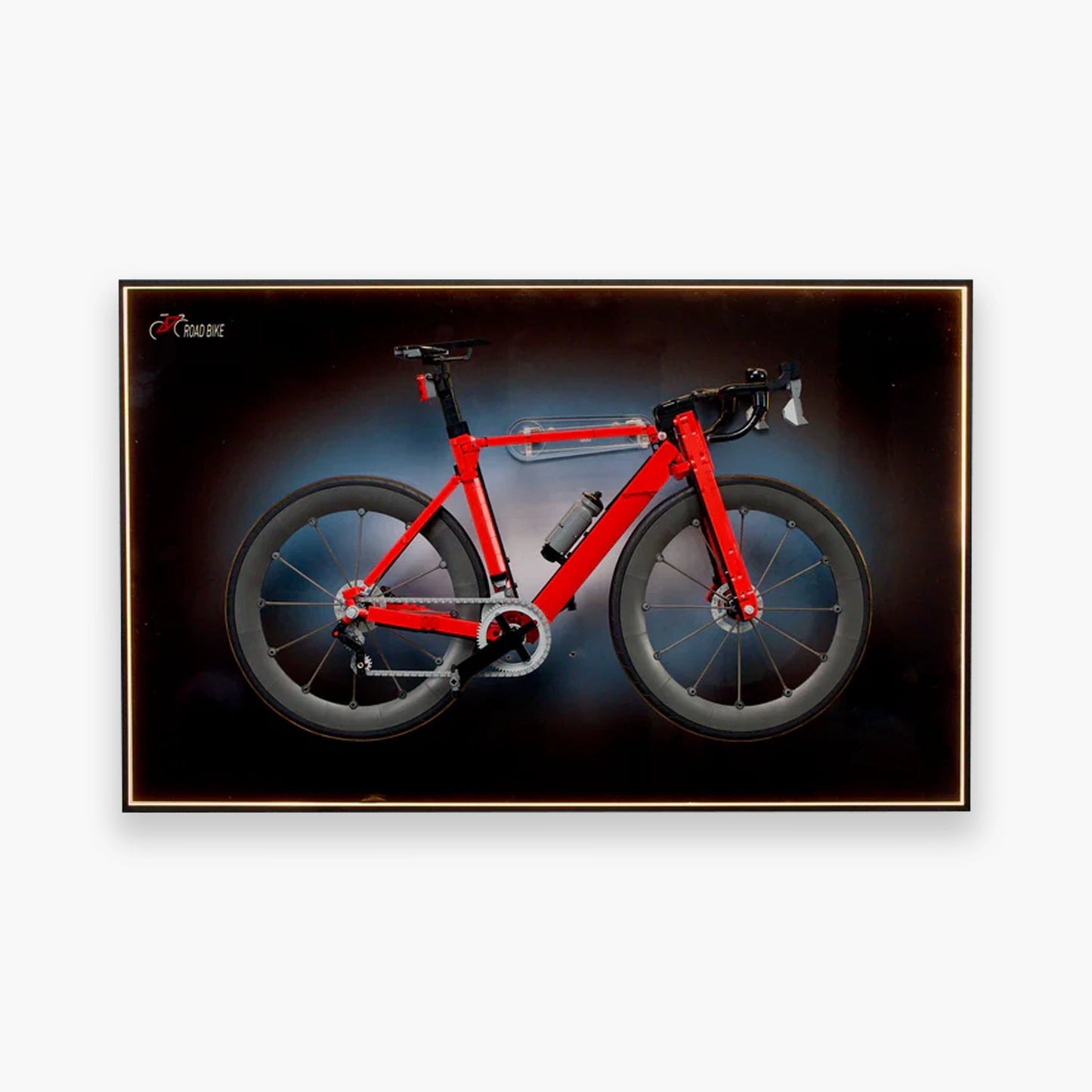 Wall Mounted Display Frame for LEGO® Icons 11380 Road Bike