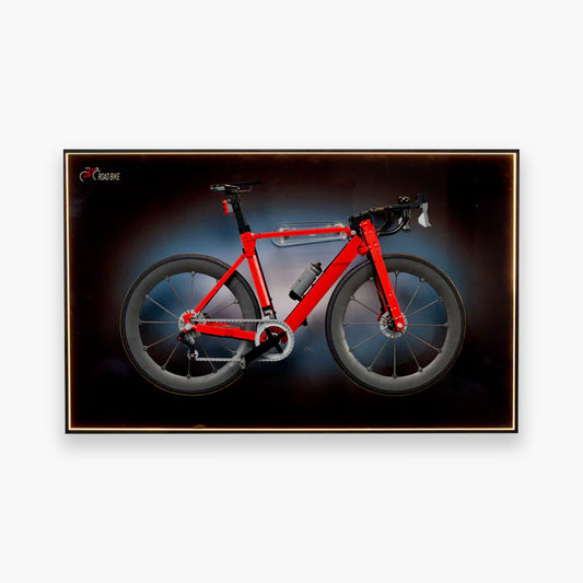 Wall Mounted Display Frame for LEGO® Icons 11380 Road Bike