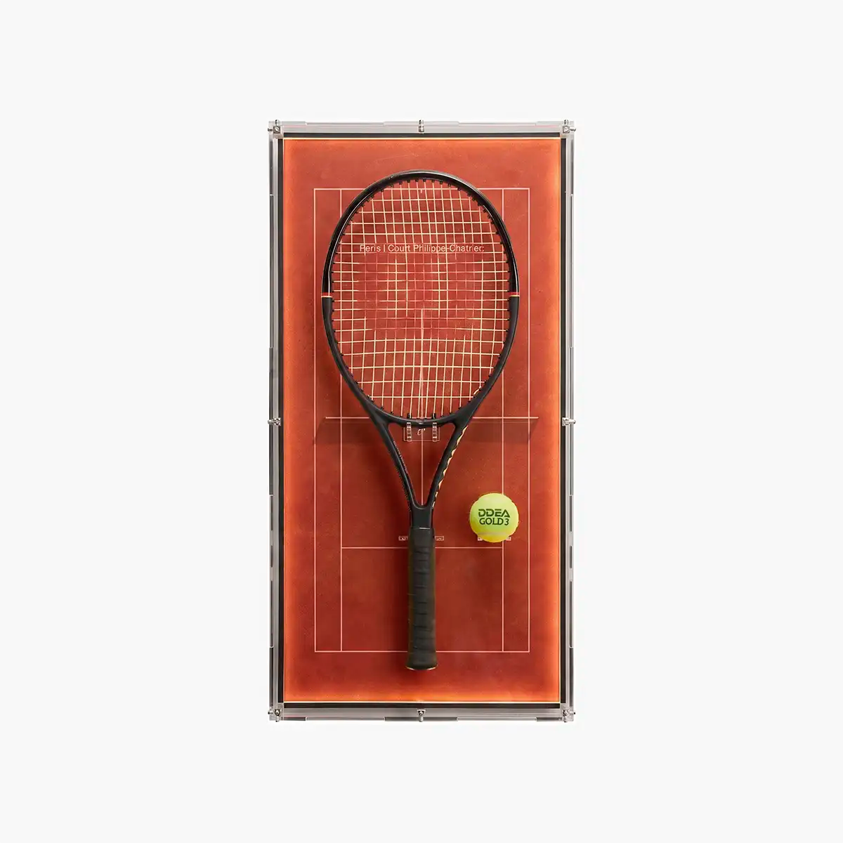 Acrylic Cover for Tenis Racket Display Frame – Ultra Clear & Dustproof