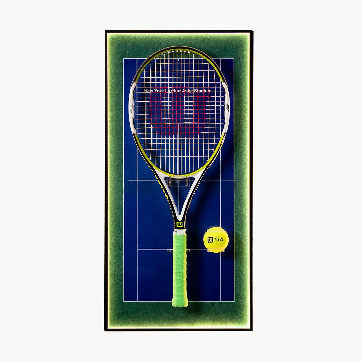 Lighting Tennis Racket Display Frame – Empire Hardcourt New York